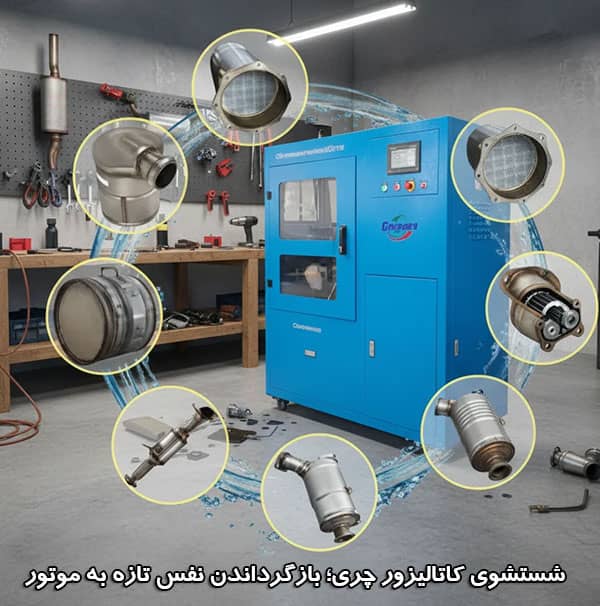 شستشوی کاتالیزور چری؛ بازگرداندن نفس تازه به موتور