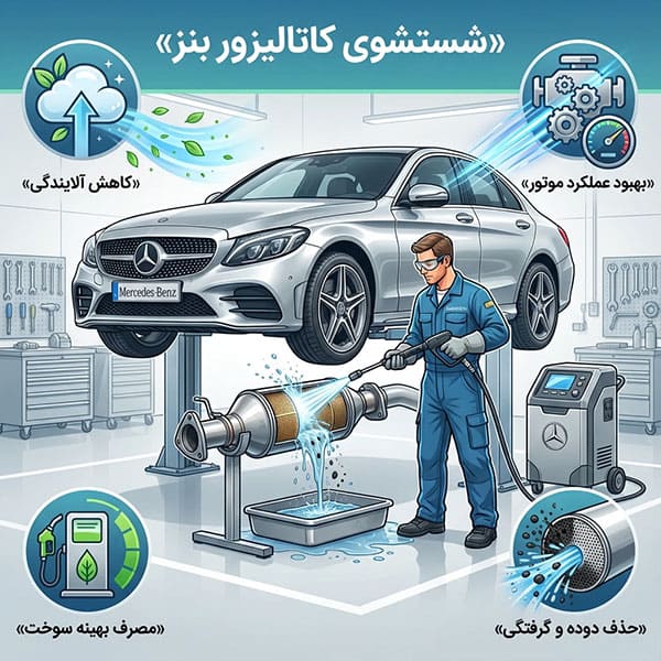 شستشوی کاتالیزور بنز و روش های تخصصی آن